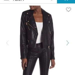 Black leather like jacket